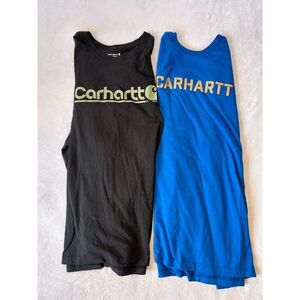 Men's Carhartt Long Sleeve Shirt Lot of Two, Losse/Relaxed Fit Size 2XL Tall